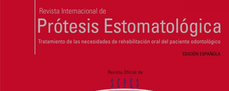 Artículo en la Revista Internacional de Prótesis Estomatológica